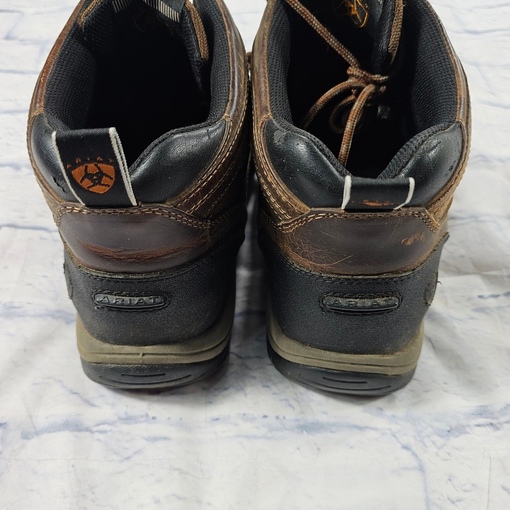 Ariat Terrain ATS Work Boots Mens 13EEE Brown Leather Slip Resistant Utility - Picture 8 of 11